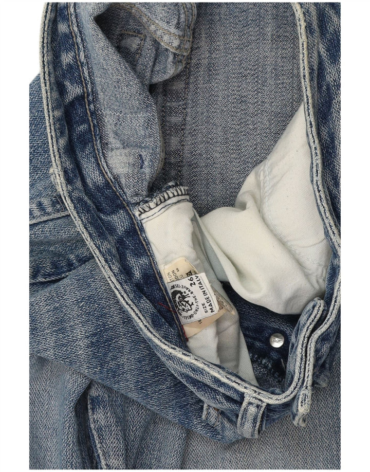 DIESEL Damen Straight Jeans W26 L30 Blaue Baumwolle