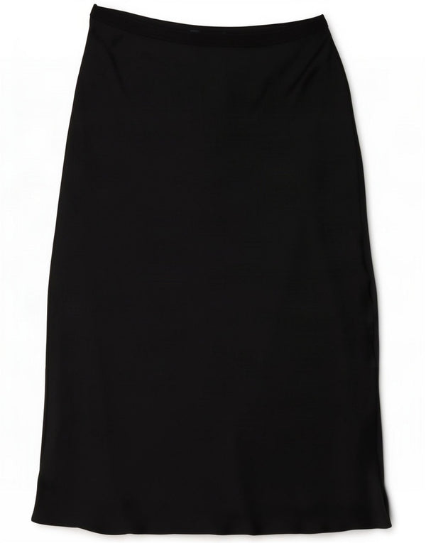Marks & Spencer Damen Midirock UK 14 Large W32 Schwarz Polyester