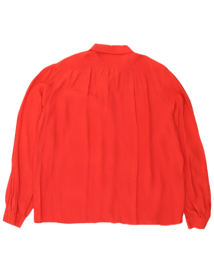 Vintage Damen Hemdbluse UK 18 XL Rot