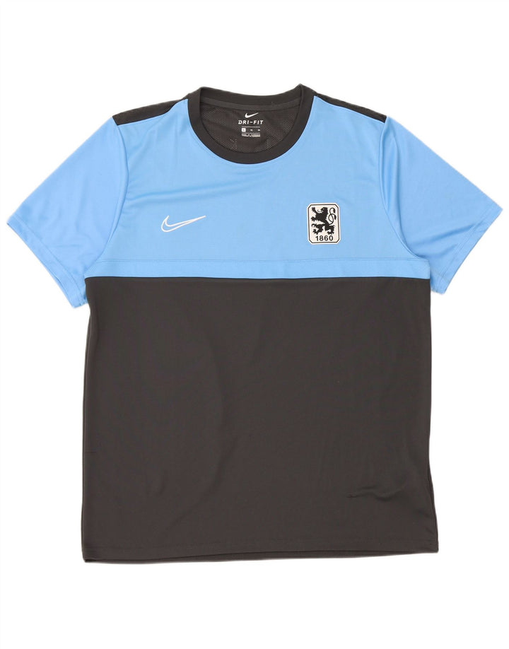 Nike Herren Munchen Graphic T-Shirt Top XL Graues Colourblock-Polyester