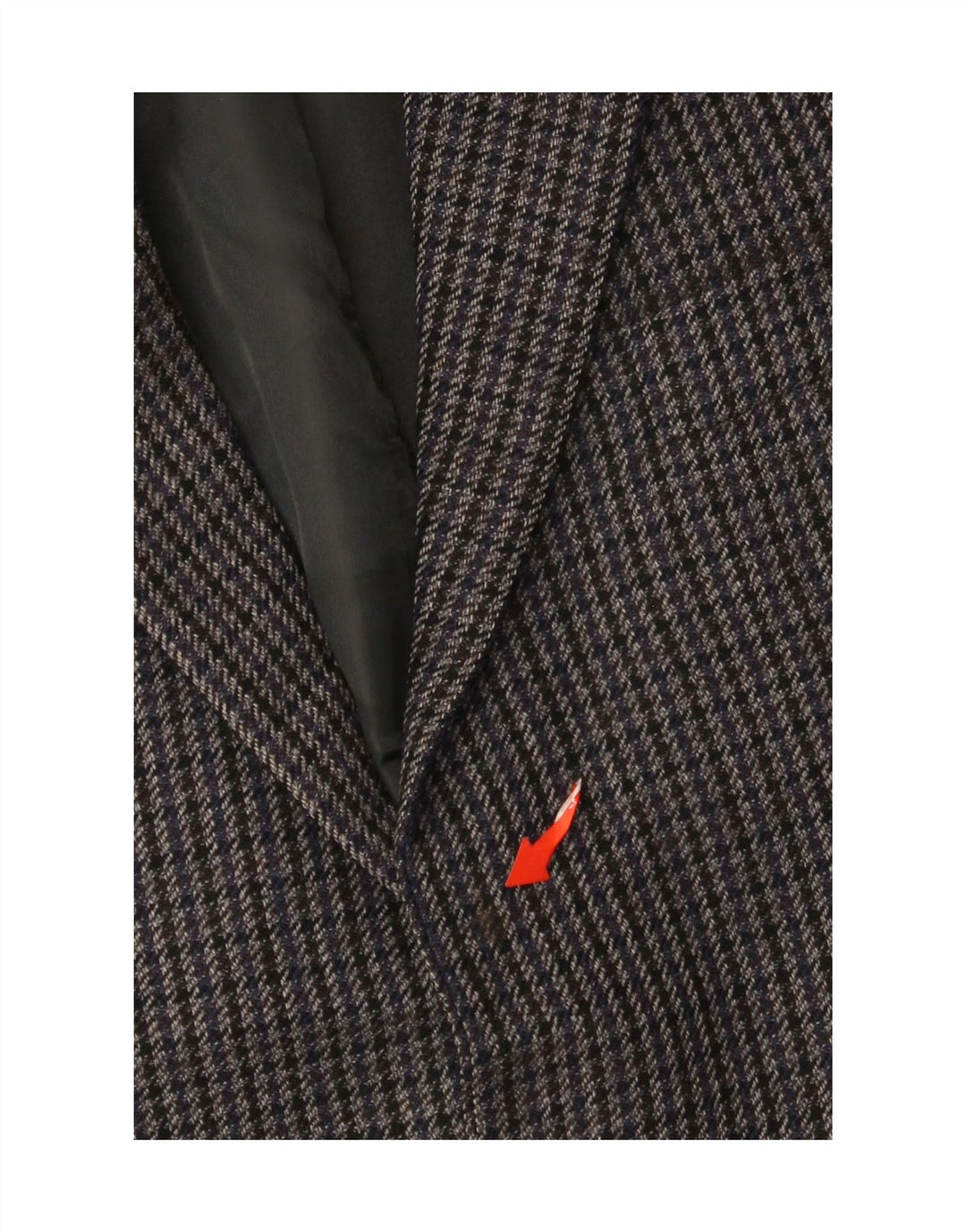 Chaps Herren-Blazer mit 2 Knöpfen, UK 38, Mittelgrau mit Hahnentrittmuster