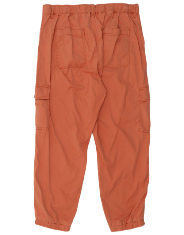 Marks & Spencer Damen Crop Cargohose UK 14 Large W32 L26 Orange