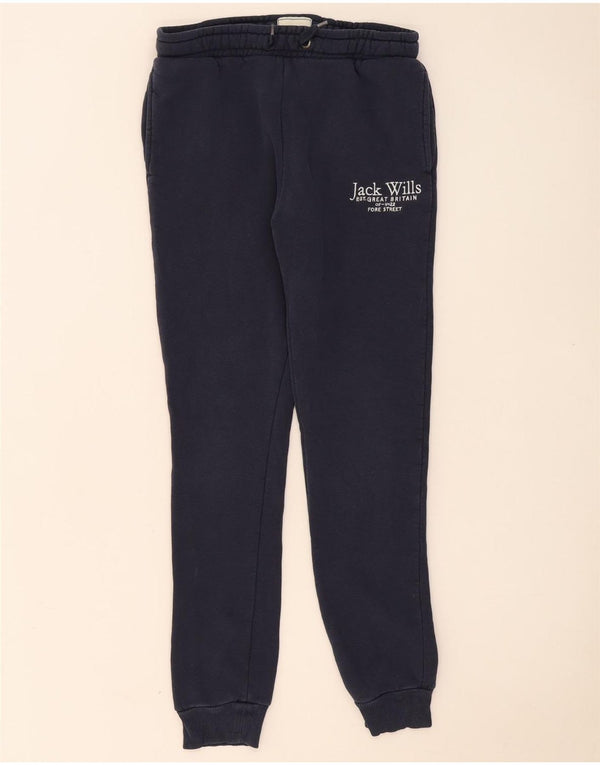 Jack Wills Mädchen-Trainingsanzughose mit grafischem Muster, Marineblau, 12–13 Jahre