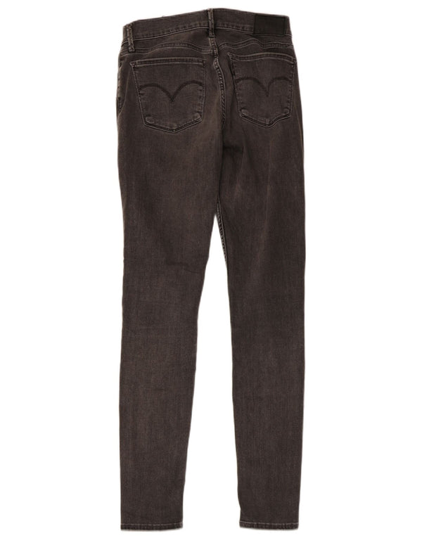 LEVI'S Damen 710 Super Skinny Jeans W26 L29 Graue Baumwolle