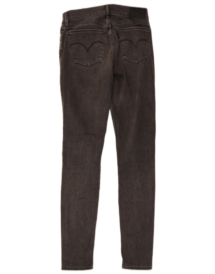 LEVI'S Damen 710 Super Skinny Jeans W26 L29 Graue Baumwolle