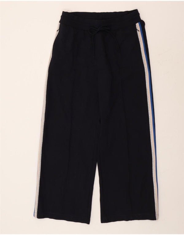 Marks & Spencer Damen-Hose mit hoher Taille, UK 14, Größe L W30 L30, Marineblau