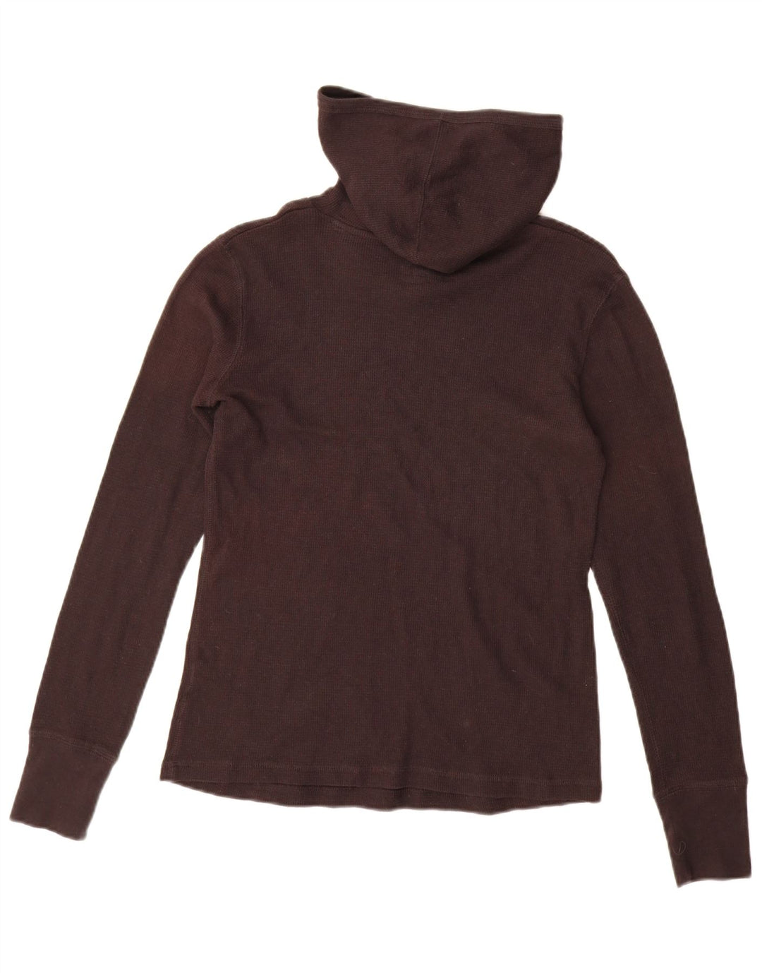 Reebok Womens Hooded Top Long Sleeve UK 12 Mittelbraune Baumwolle