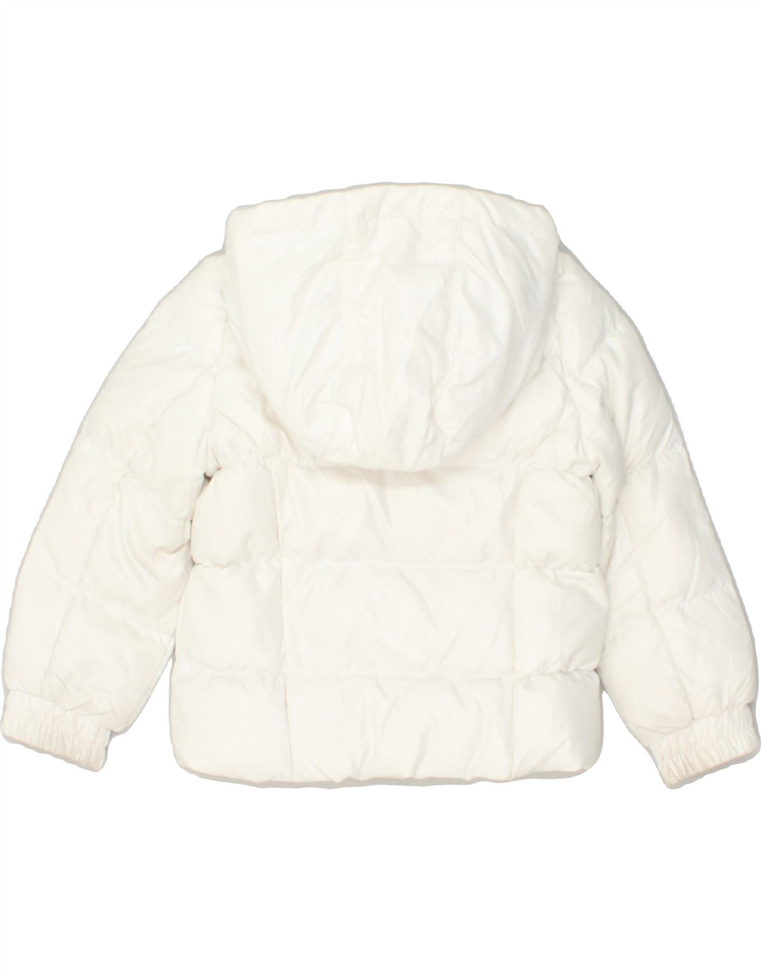 BENETTON Girls Hooded Padded Jacket 6-7 Years White | Vintage Benetton | Thrift | Second-Hand Benetton | Used Clothing | Messina Hembry 