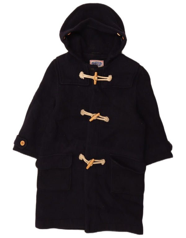 DU PAREIL AU MEME Boys Hooded Duffle Coat 11-12 Years Navy Blue Wool