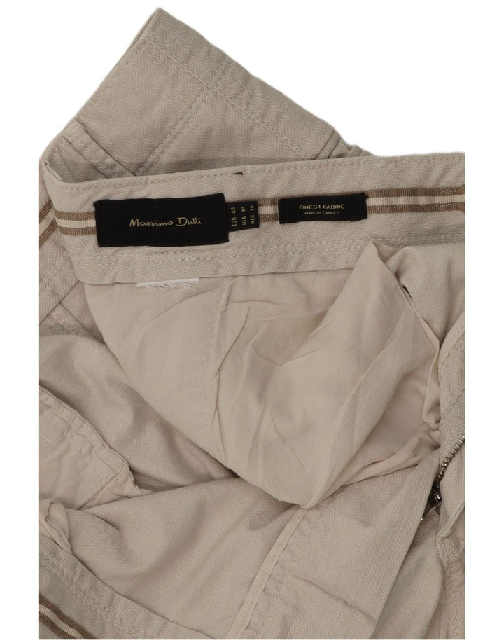Massimo Dutti Herren Chinoshorts EU 44 Large W34 Grau