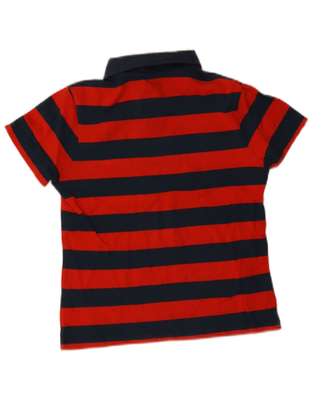 Admiral Jungen-Poloshirt, 9–10 Jahre, rot gestreift, Baumwolle
