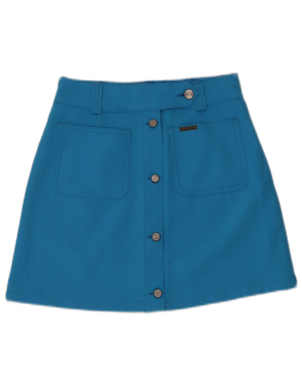 Calvin Klein Damen Minirock W26 Small Blau Polyester