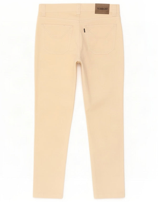 Jeckerson Damen Slim Jeans W32 L27 Beige Baumwolle