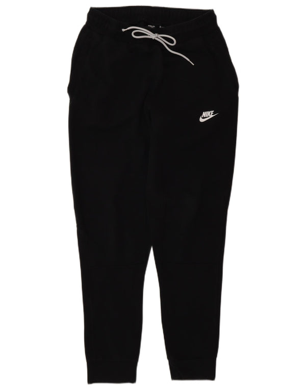 Nike Womens Tracksuit Trousers Joggers UK 6 XS  Black Cotton