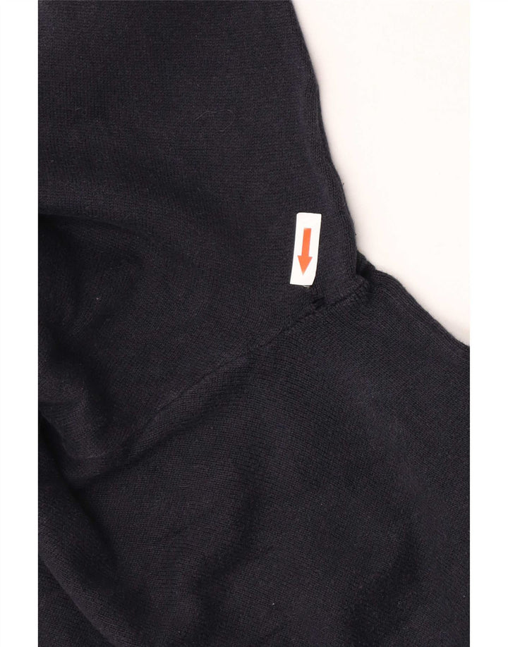 Gap Herren-Sweatshirt mit Knopfkragen, groß, marineblaue Baumwolle