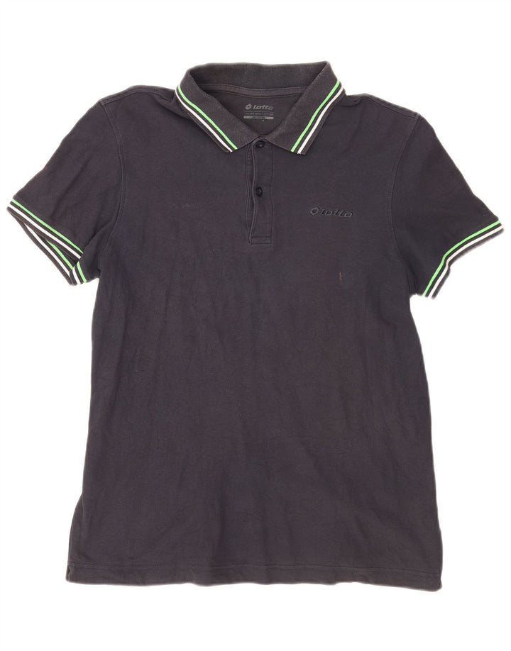 Lotto Herren-Poloshirt, mittelgroß, marineblau, Baumwolle
