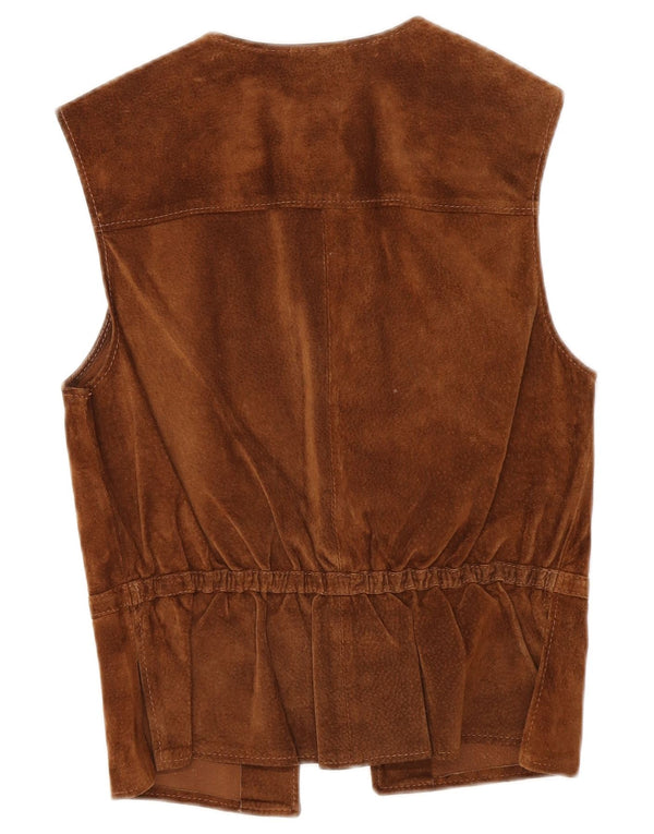 Petite Mademoiselle Damen Wildlederweste UK 10 Small Braun