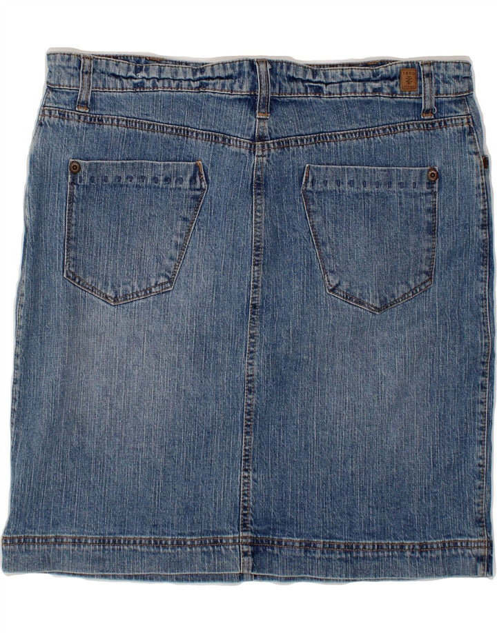 IZOD Womens Denim Skirt US 12 Large W34  Blue Cotton Vintage Izod and Second-Hand Izod from Messina Hembry 