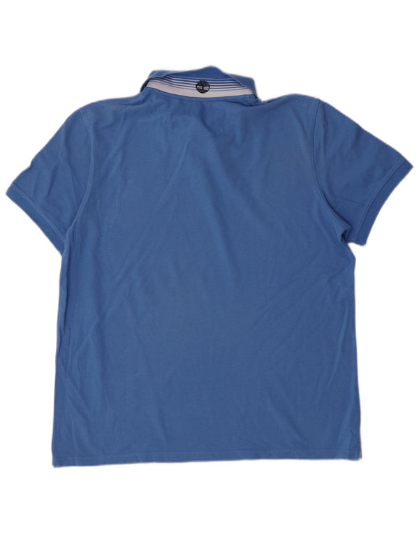 Timberland Herren Slim Fit Poloshirt XL Blau Baumwolle