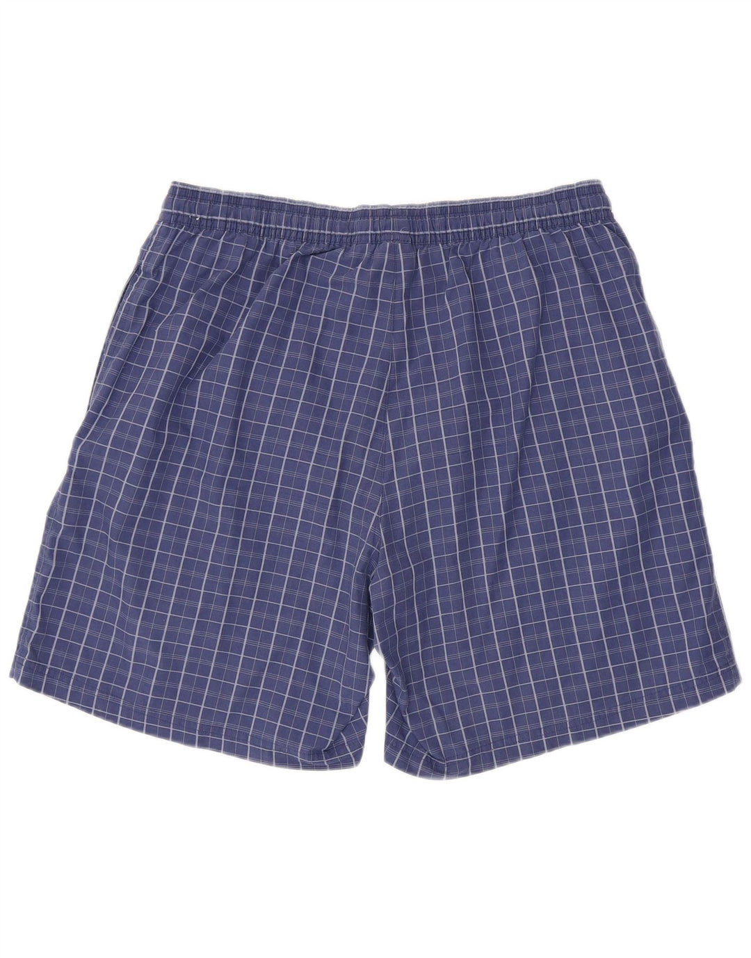 ADIDAS Herren-Badeshorts, groß, blau kariert, Polyester