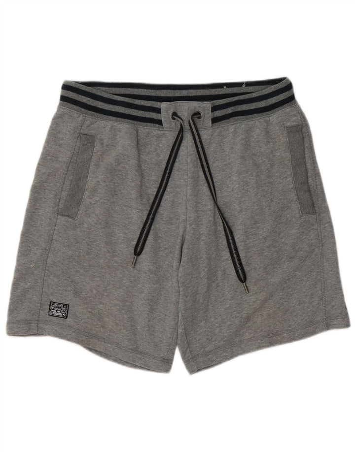 Puma Herren Graphic Sport Shorts Große graue Baumwolle
