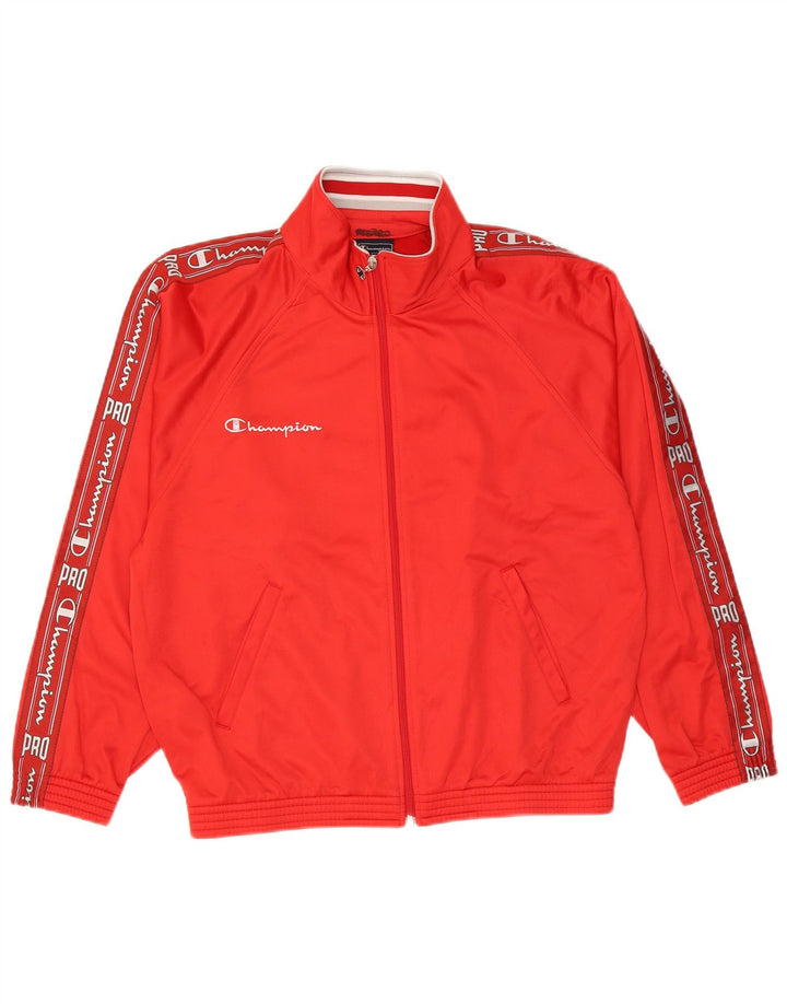Champion Herren-Trainingsanzug mit Grafik, klein, rot, Farbblock-Polyester
