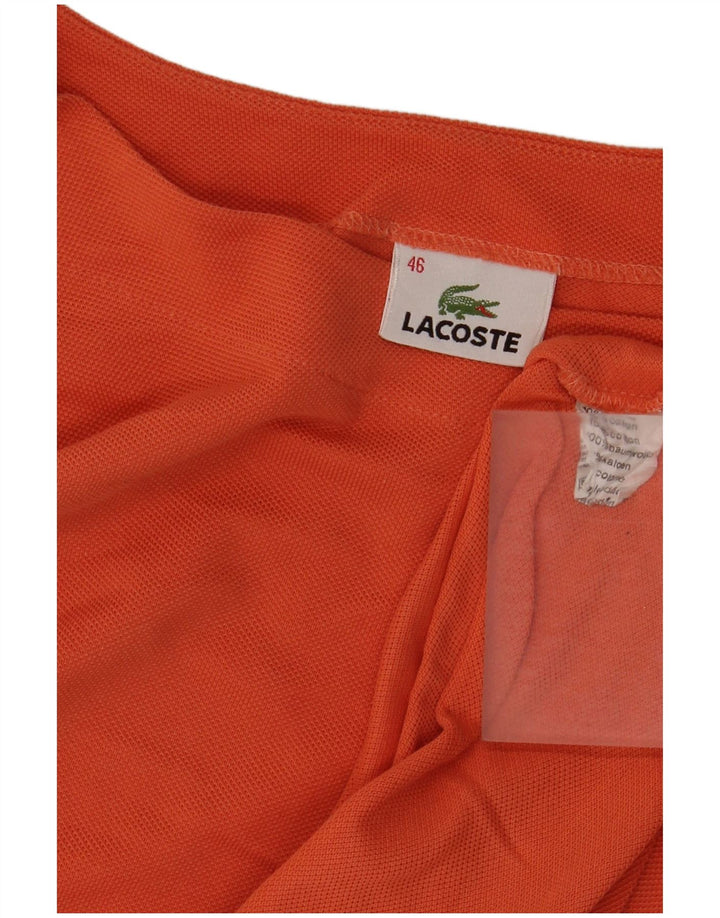 Lacoste Damen T-Shirt Top Größe 46 XL Orange Baumwolle