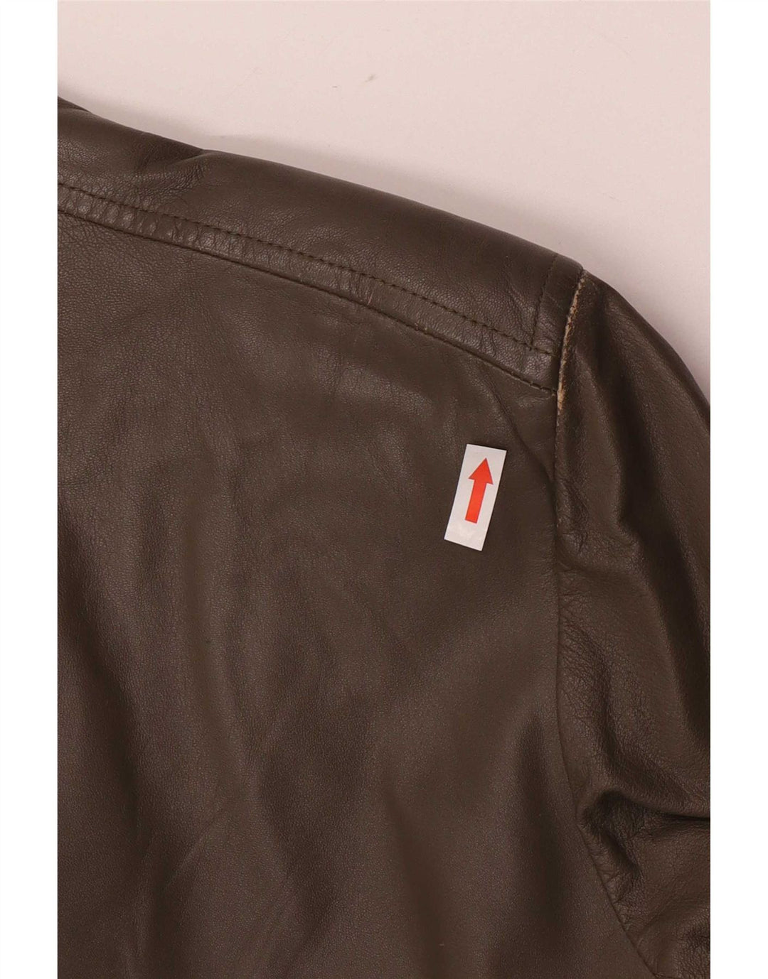 Vintage Damen Lederjacke IT 48 XL Khaki