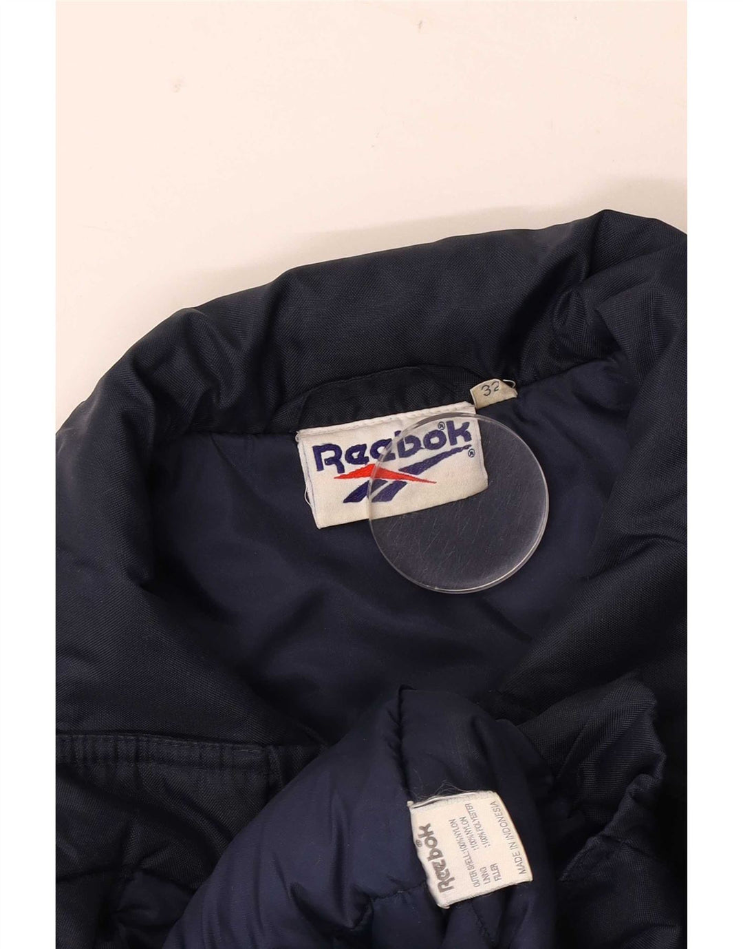Reebok Jungen Bomberjacke mit Grafik, 13–14 Jahre, marineblaues Nylon