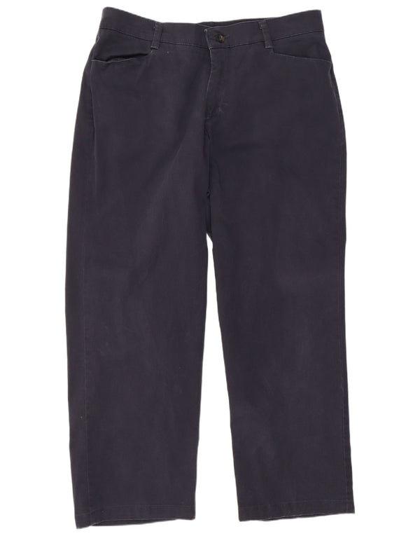 Lee Damen Straight Relaxed Fit Freizeithose US 16 2XL W36 L28 Marineblau