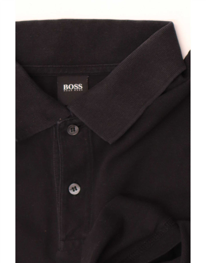 Hugo Boss Herren Poloshirt 2XL Schwarz Baumwolle
