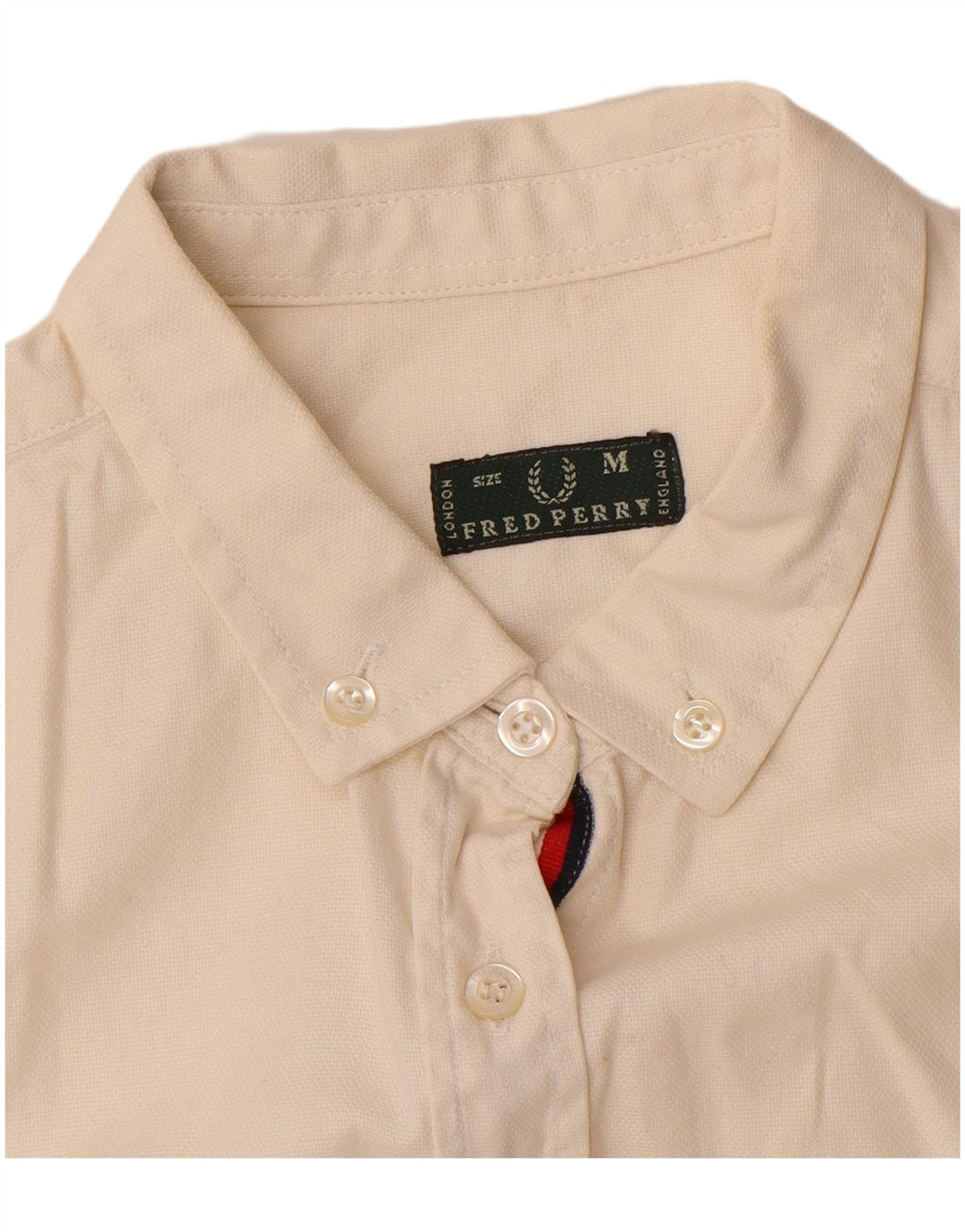 Fred Perry Damen Hemd UK 12 Medium Weiß