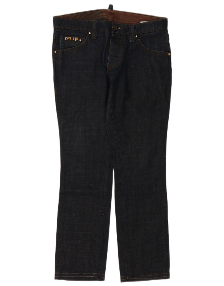 DSQUARED2 Damen Slim Jeans IT 48 XL W32 L31 Marineblau Baumwolle