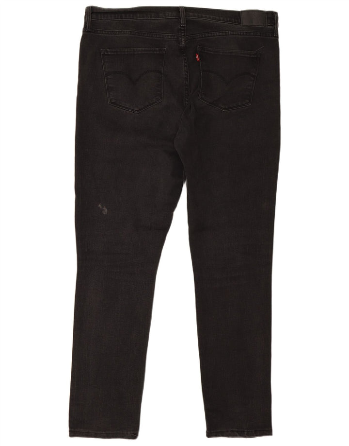 Levi's Herren Skinny Jeans W33 L32 Graue Baumwolle
