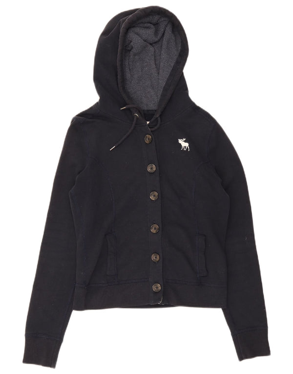 Abercrombie & Fitch Damen-Trainingsanzug-Top-Jacke, UK 14, mittleres Marineblau