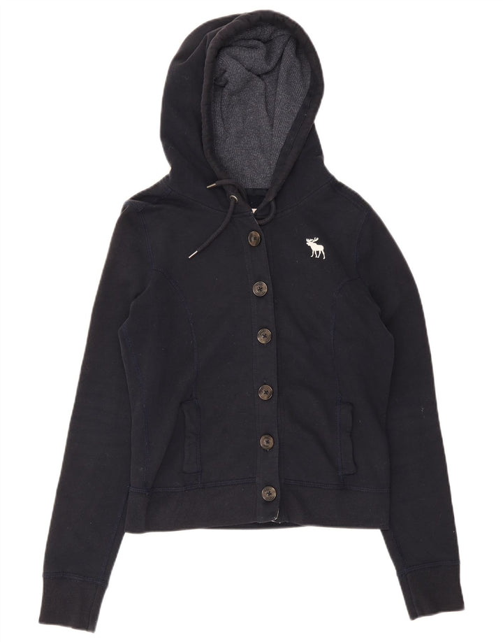 Abercrombie & Fitch Damen-Trainingsanzug-Top-Jacke, UK 14, mittleres Marineblau