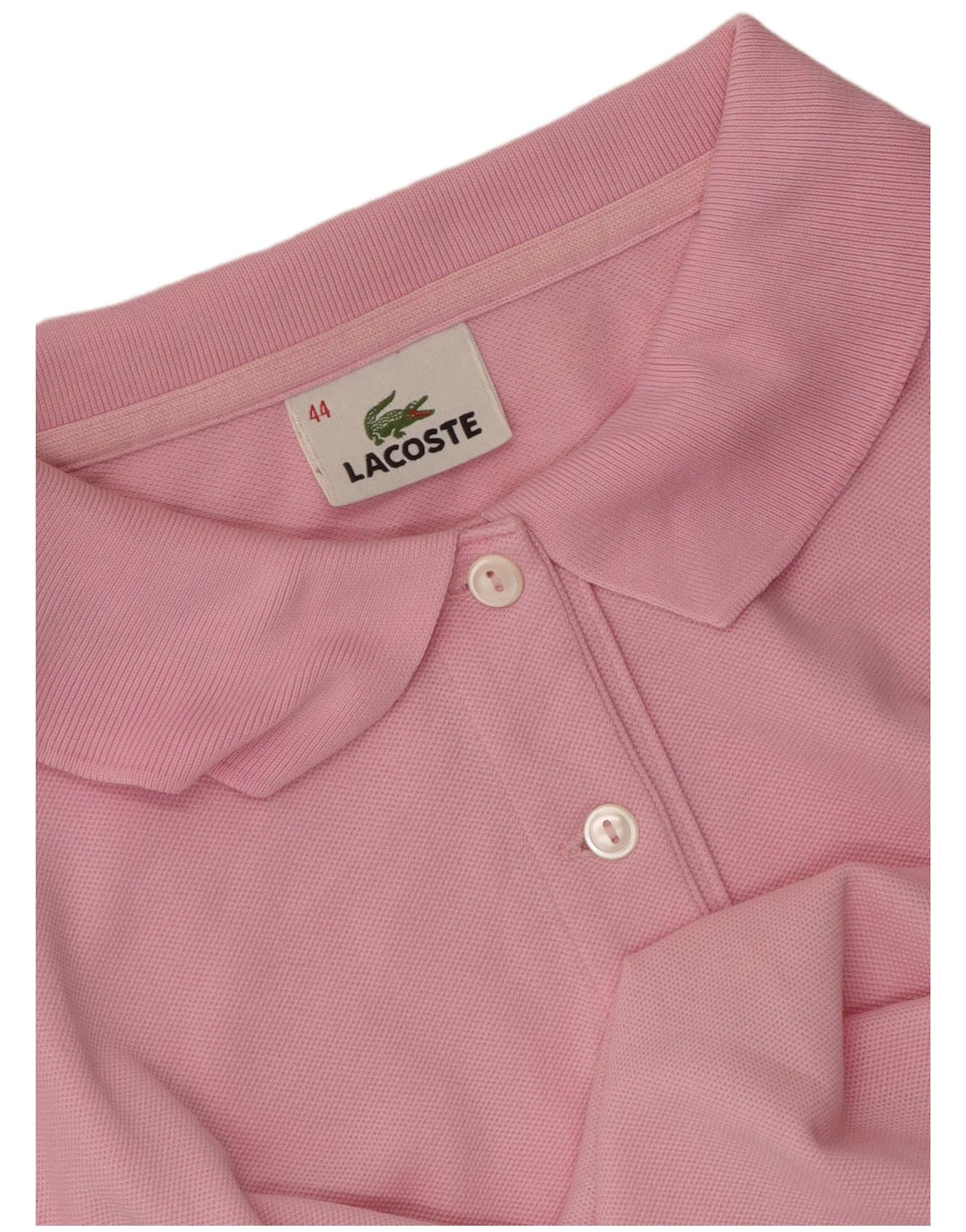 Lacoste Damen Poloshirt Größe 44 Large Pink