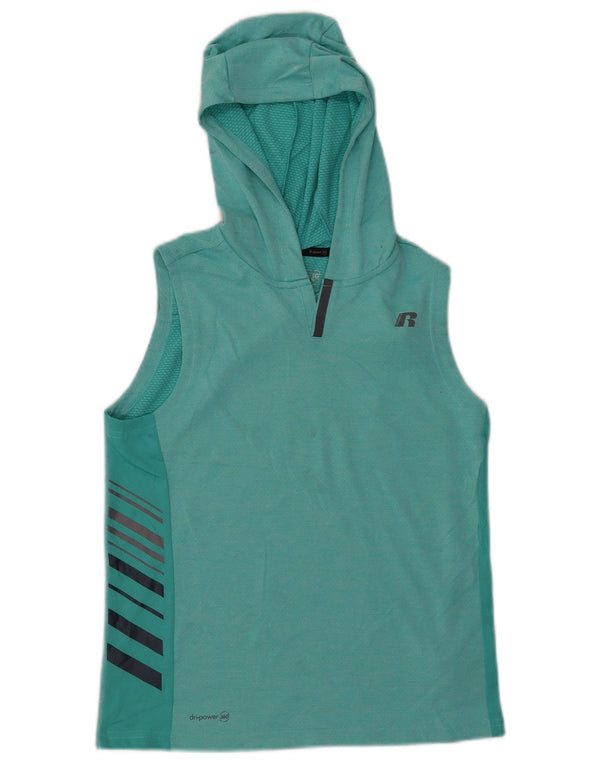 RUSSELL ATHLETIC Dri-Power-Kapuzenweste für Mädchen, 14–15 Jahre, XL, Türkis