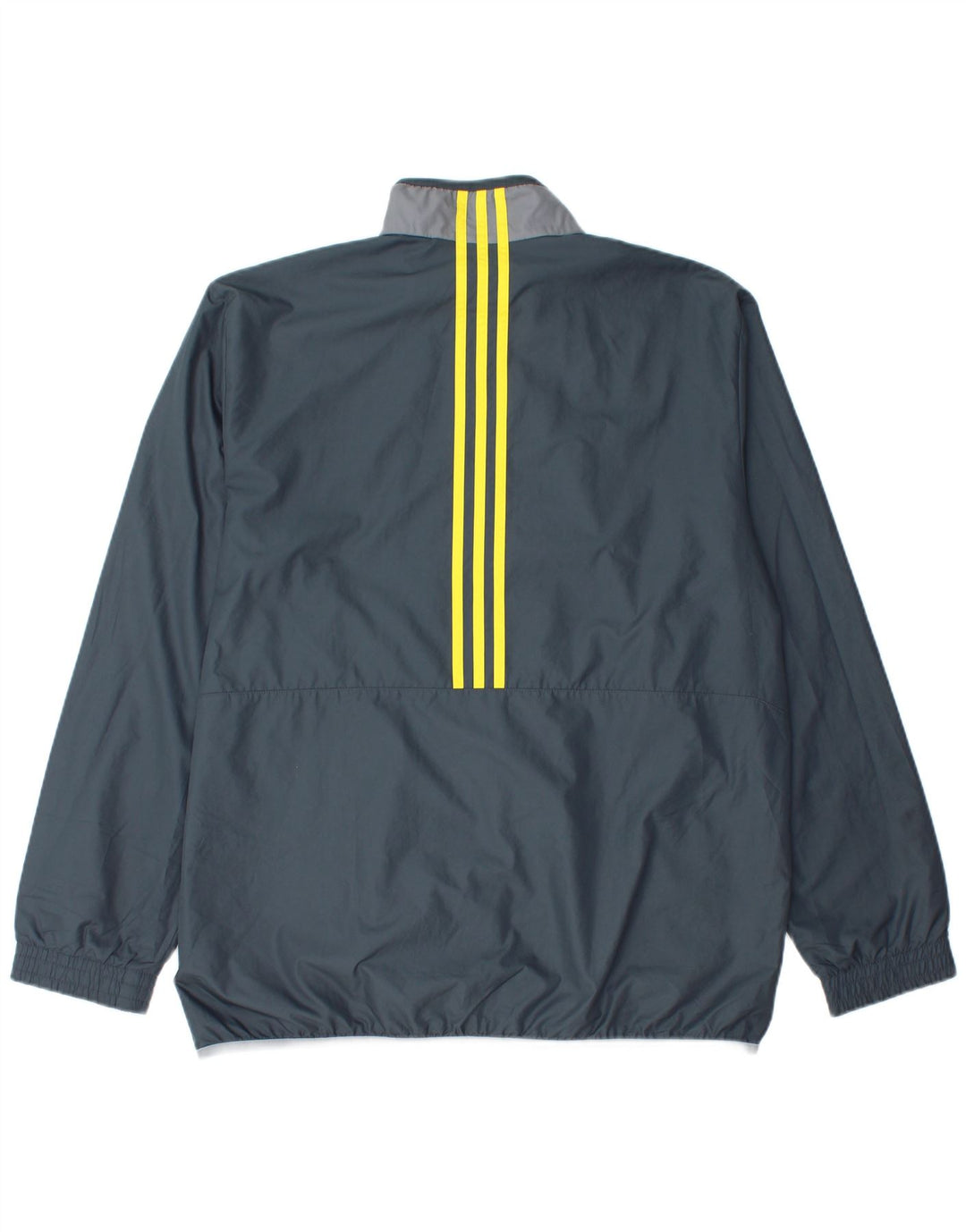 Adidas Herren-Trainingsanzug-Top-Jacke, großes graues Polyester