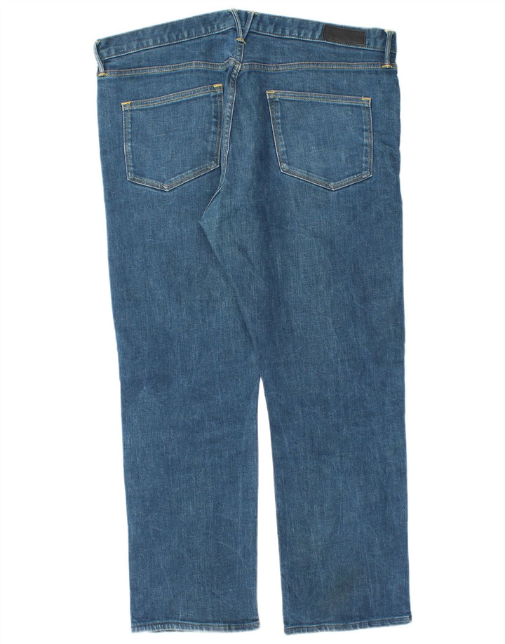Marks & Spencer Herren Autograph Straight Jeans W36 L27 Blaue Baumwolle