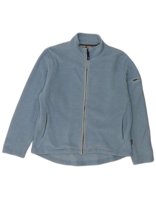 Fat Face Damen Fleecejacke UK 14 Large Blau Polyester