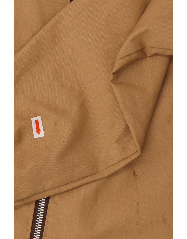 VINTAGE Herren Bomberjacke IT 48 Mittelbeige Baumwolle