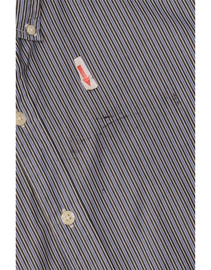 Levi's Herren-Hemd mit Standard-Passform XL, blau gestreift, Baumwolle