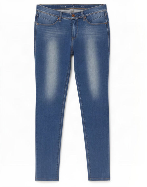 Levi's Damen Mid Rise Skinny Jeans W28 L30 Blau