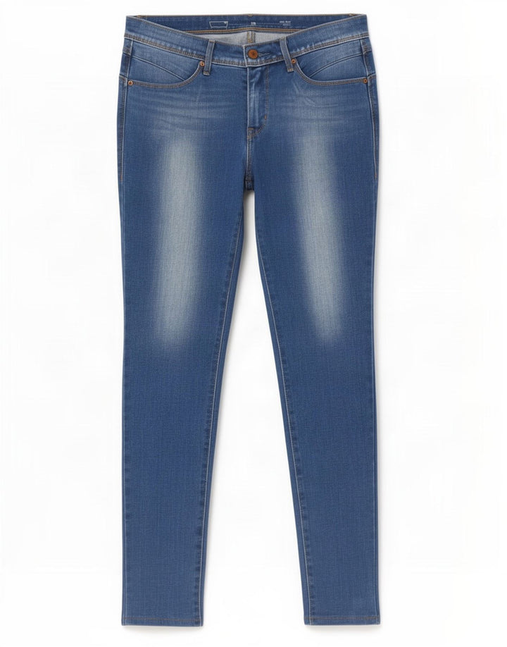 Levi's Damen Mid Rise Skinny Jeans W28 L30 Blau