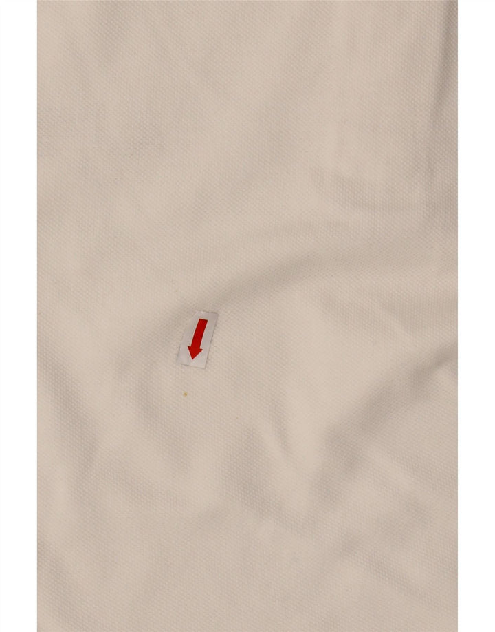ARMANI JEANS Herren-Poloshirt aus mittelweißer Baumwolle