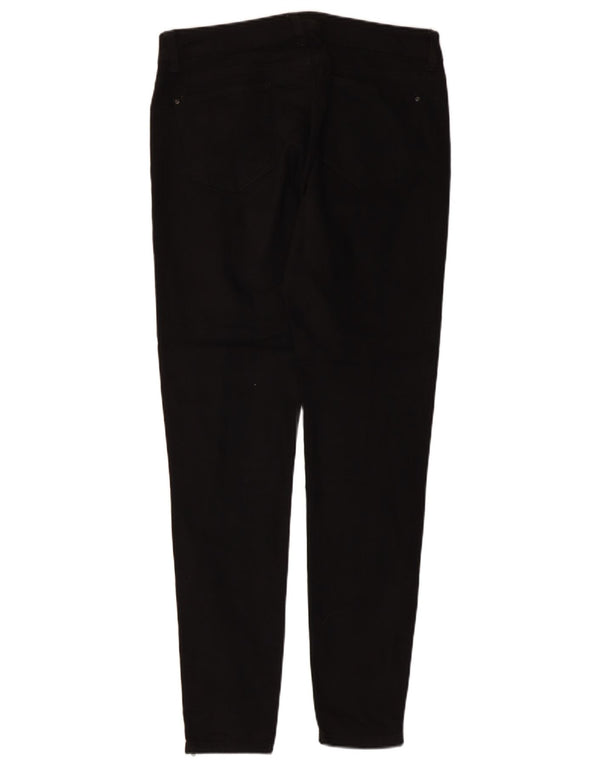 Marks & Spencer Damen Skinny Jeans UK 14 Large W32 L28 Schwarze Baumwolle