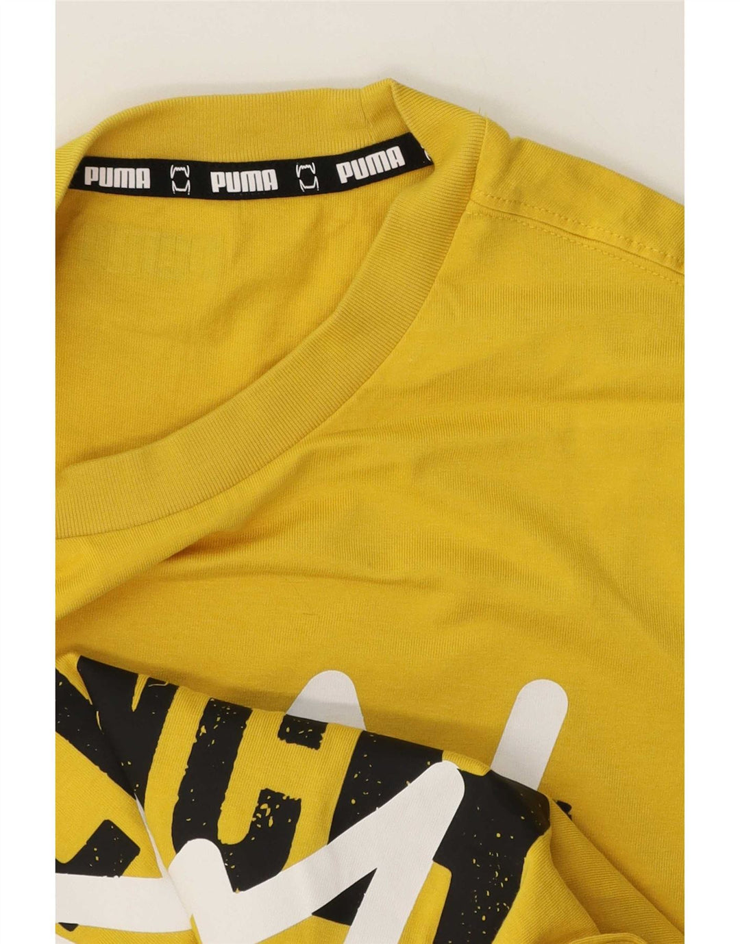 Puma Herren Don't Flinch Regular Graphic T-Shirt Top Small Gelb