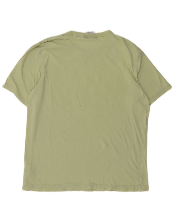 Adidas Herren Grafik-T-Shirt aus mittelgrüner Baumwolle