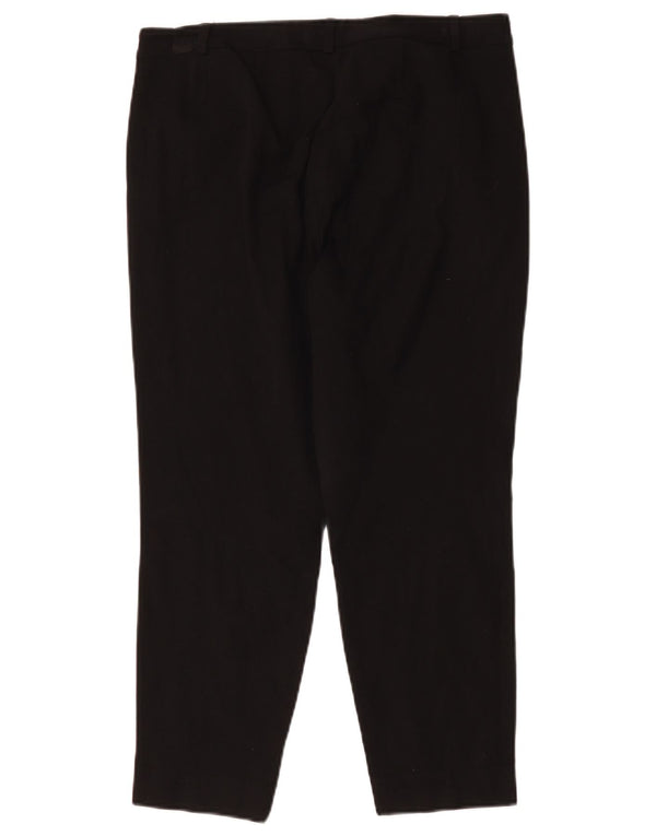 Marks & Spencer Damen Crop Suit Hose UK 14 Large W32 L24 Schwarz